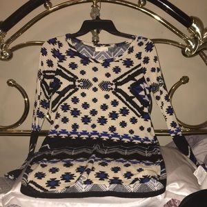 Aztec design sweater